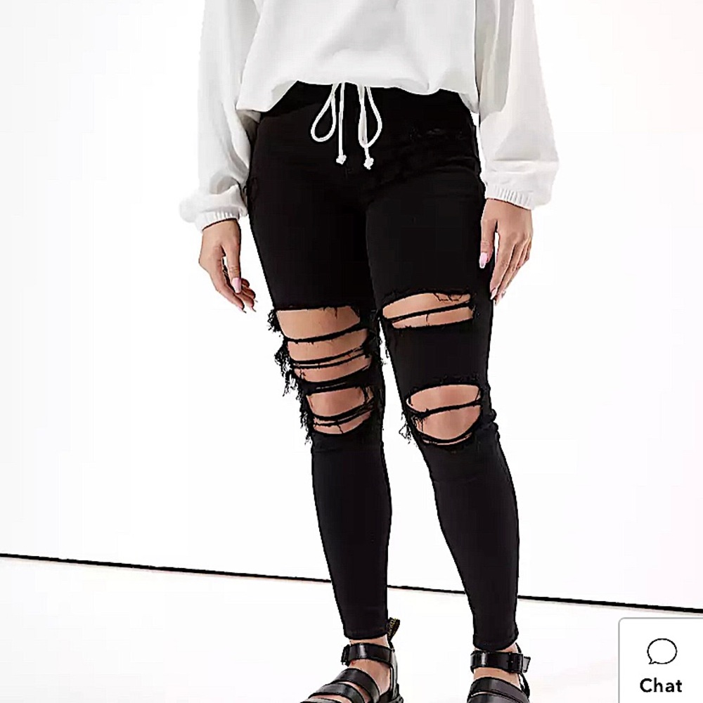American Eagle next level curvy high rise jeggings